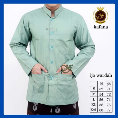 Koko Haibah polos warna hijau wardah