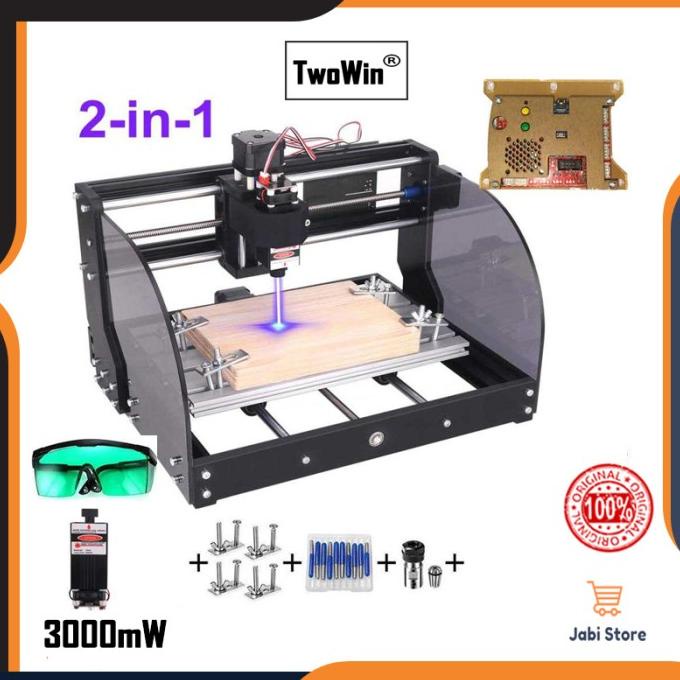 Mesin Cnc Router 3018 Laser Engraver Ukir Grafir Kayu Otomatis