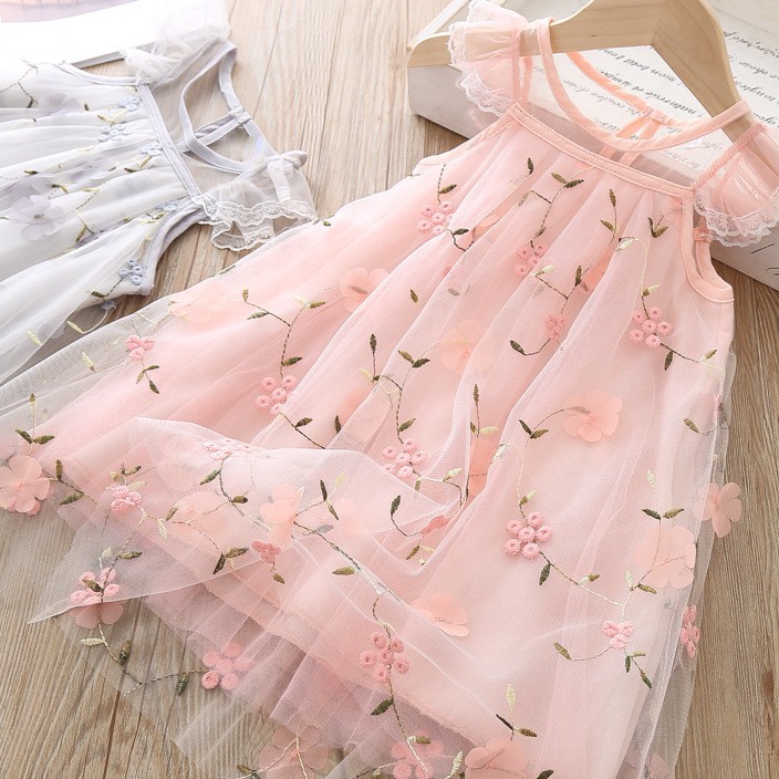 Kualitas Dijamin DR45-Dress Anak Perempuan Gaun Pesta