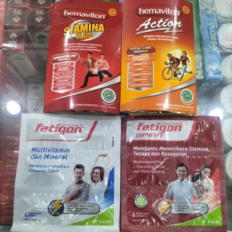 Hemaviton Action // Hemaviton Stamina // Fatigon Spirit // Fatigon Putih Multivitamin & Mineral Jual