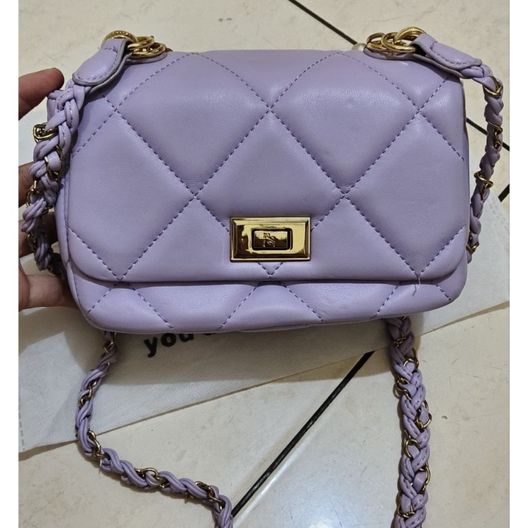Preloved Jims Honey Tas Wanita JANICE Bag warna Lilac