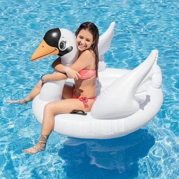 Intex Swan Float Ride-On Putih. Ban Pelampung Angsa Renang