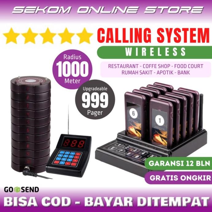 Wireless Calling System - Paging System - Restaurant Pager KOLMI