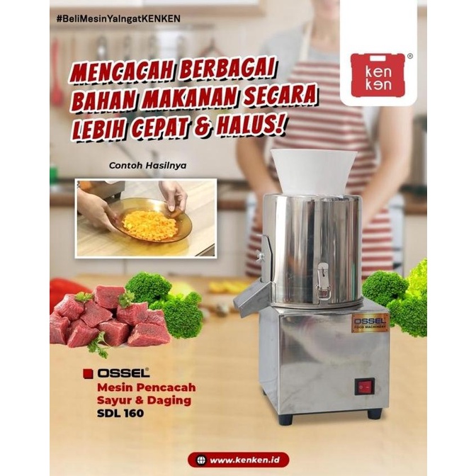 TERBARU - Mesin Cacah Sayur Daging SDL160 Mesin Pencacah Sayur Ossel