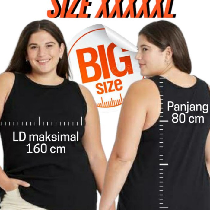Terlaris Tangtop Super Jumbo Wanita Tali Besar Tali Kecil