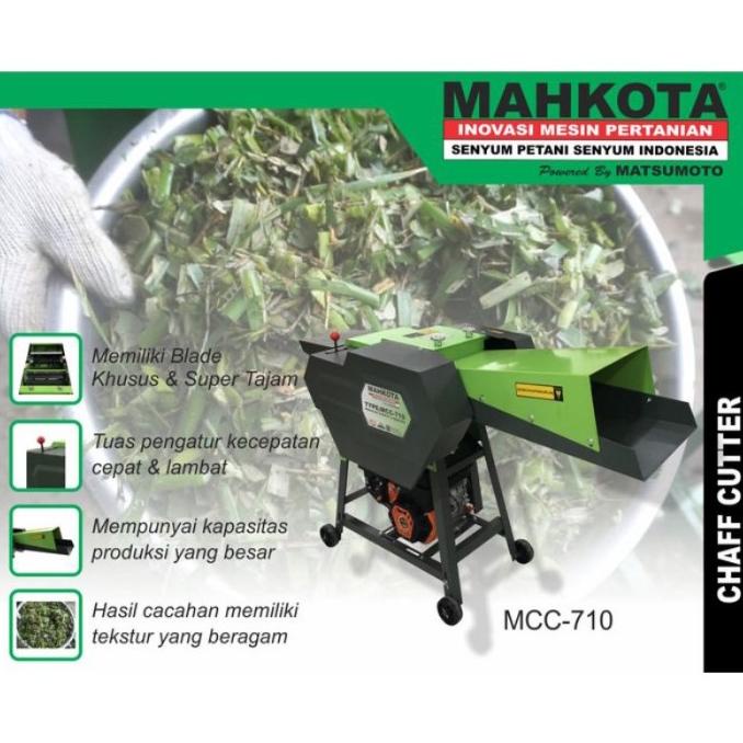 Mesin Cacah Rumput Ranting Mahkota Mcc-710 Pelepah Pisang Mcc 710