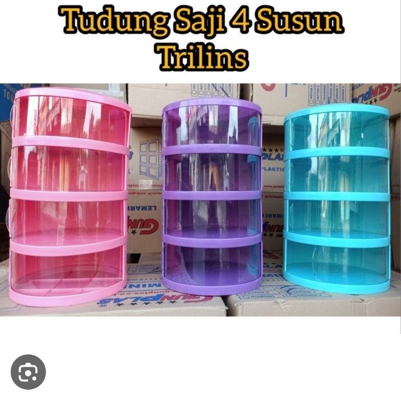 Murah Tudung Saji / Tudung Saji Trilins 4 Susun / Tempat Makanan Ready