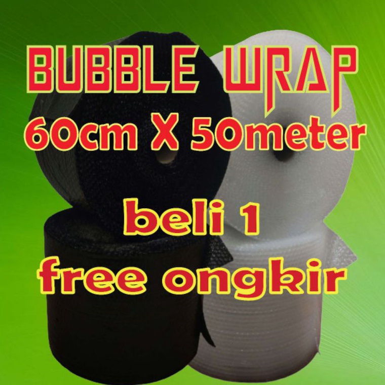 

☈Dijual ✤ Bubble wrap 60cm x 50meter || Kualitas terbaik plastik" W83 ✻