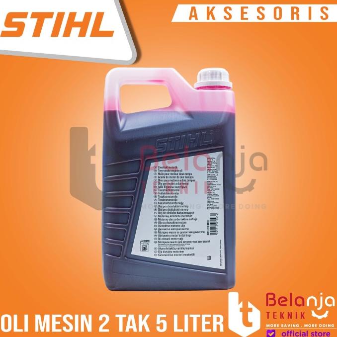 Stihl Oli Mesin Potong Kayu Mesin Potong Rumput 2Tak 5 Liter Oli Stihl