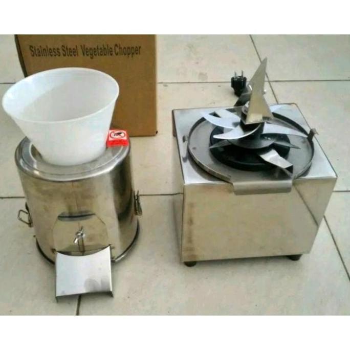 Mesin Cacah Sayuran Mesin Pencacah Pakan Ternak Sayur Daging Listrik