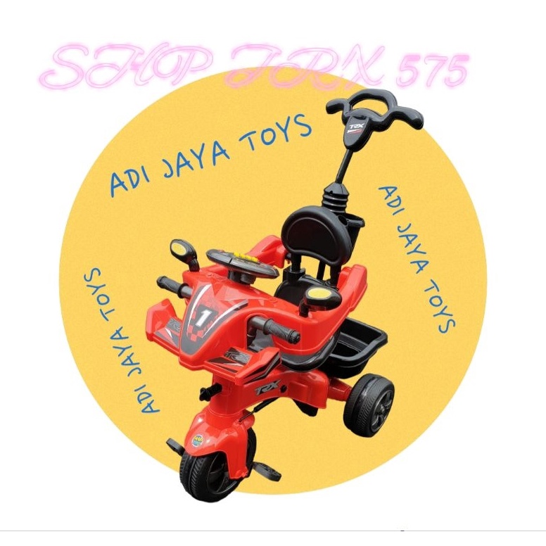 Booming sepeda roda tiga shp trx 575 sepeda anak roda tiga goes dorongan besi shp trx575