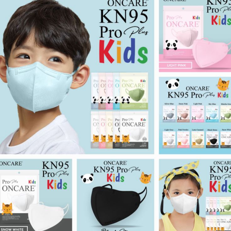 →➘✹ MASKER KN95 PRO ANAK ISI 10PCS MASKER KN95 PRO PLUS ONCARE KIDS 10PCS Ready