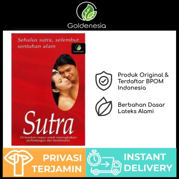 Bisa Cod Kondom Sutra Merah Isi 24 Pcs - Kondom Tipis Sutra Bisa Cod