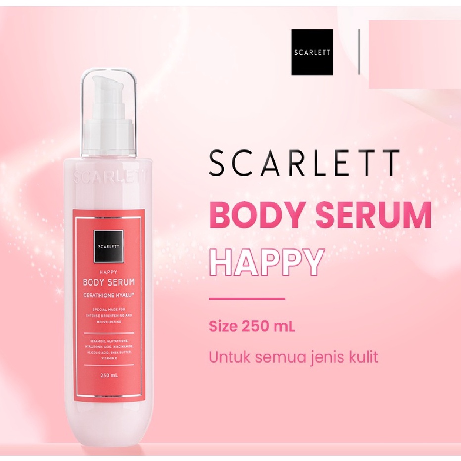 Promo Scarlett Whitening Body Serum Happy | SERUM HAPPY SCARLETT ORIGINAL Hot Sale