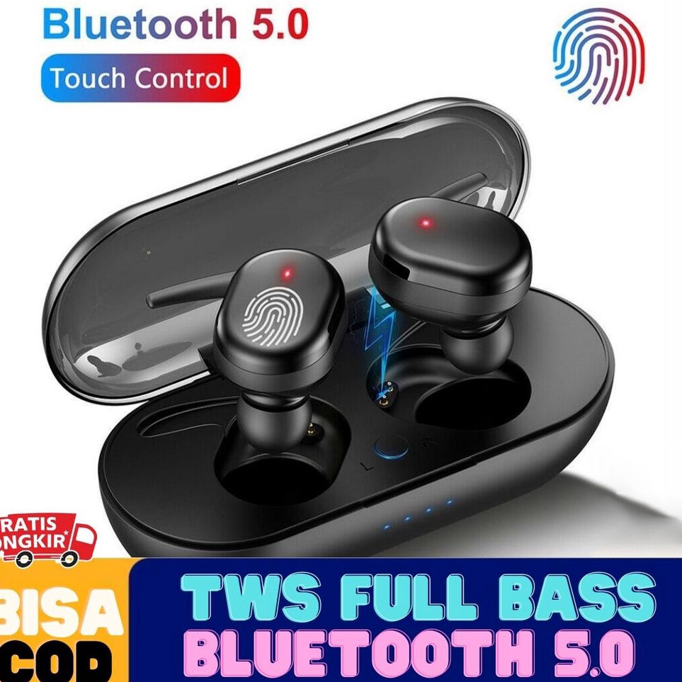 ★★★ LnR headset bluetooth full bass TWS Y30 earphone Bluetooth henset Murah TWS True wireless earbud