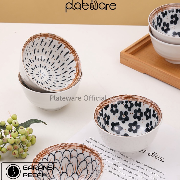 ←DGK Mangkok Nasi Mangkok Kecil Keramik Motif Jepang Anyaman Ukuran 11cm Microwave Safe ✶ ❊