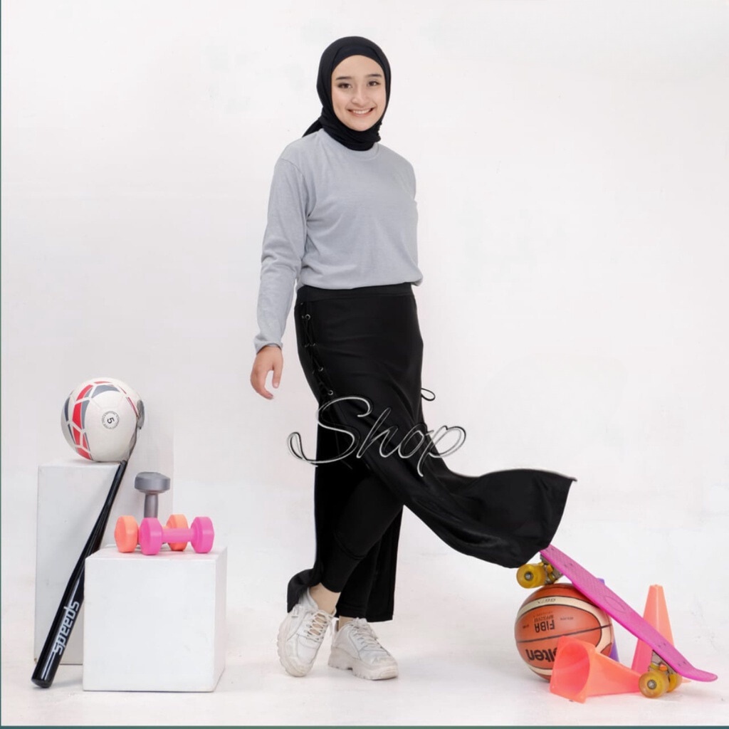 Rok olahraga panjang muslim / Bawahan olahraga wanita / celana olahraga muslim / Setelan Rok Panjang