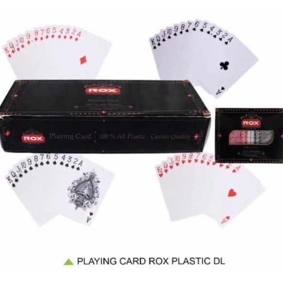 STOK TERBATAS Kartu Remi Plastik Double ROX Isi 2 Set