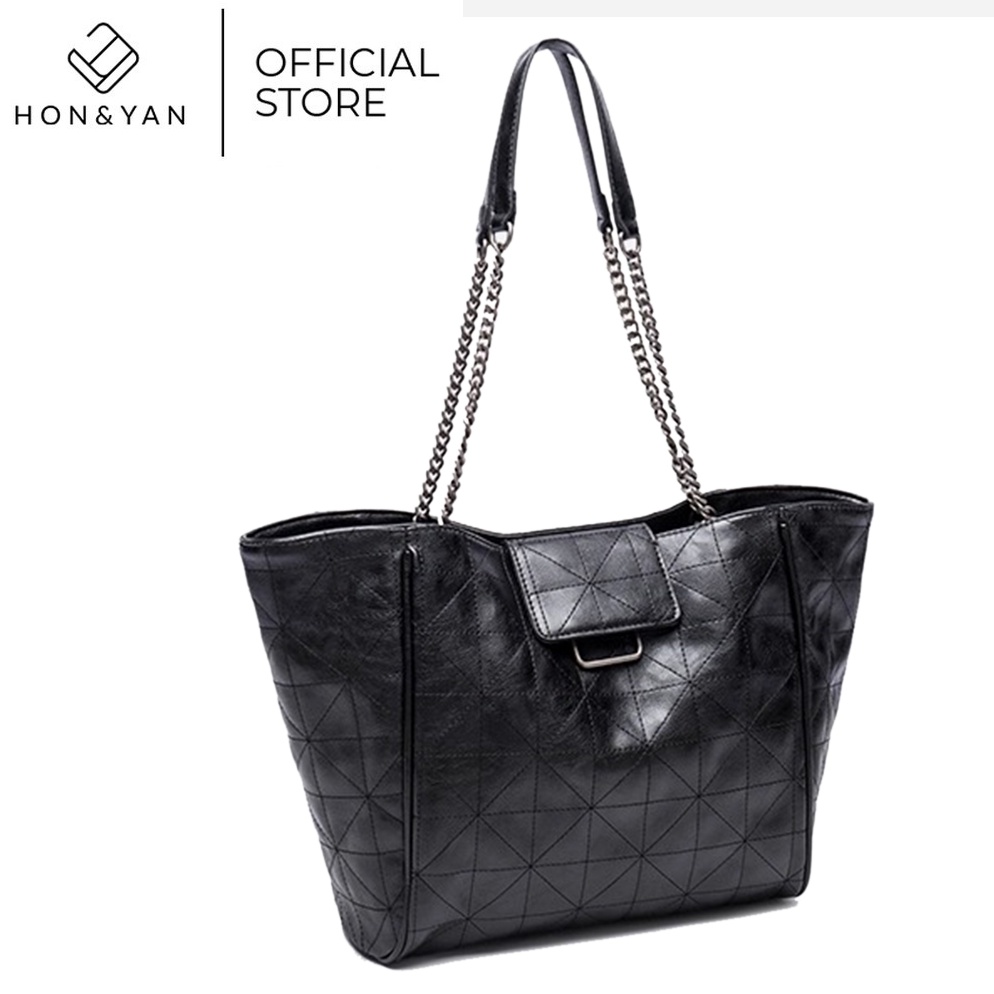 TERBARU [HONYAN]  Tas Tote bag Wanita Import Magnet Lock Shoulde Model Terbaru - Adele Tote Bag