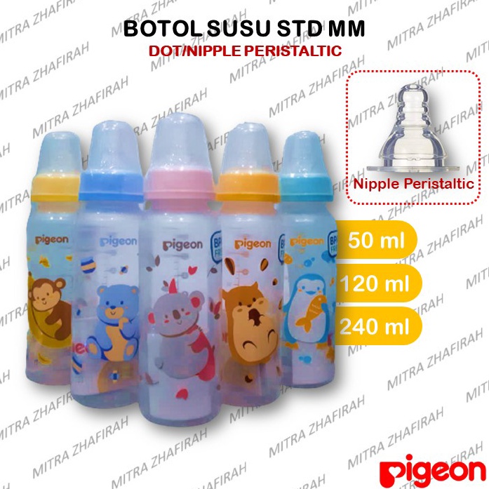 Sale Terbatas Botol Susu Pigeon newborn 50ml 120ml 240ml | Botol Susu Pigeon STD MM Nipple Peristalt