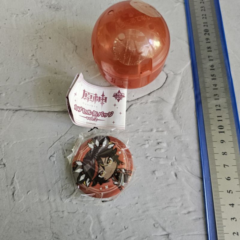 official merch gashapon pin genshin impact xinyan