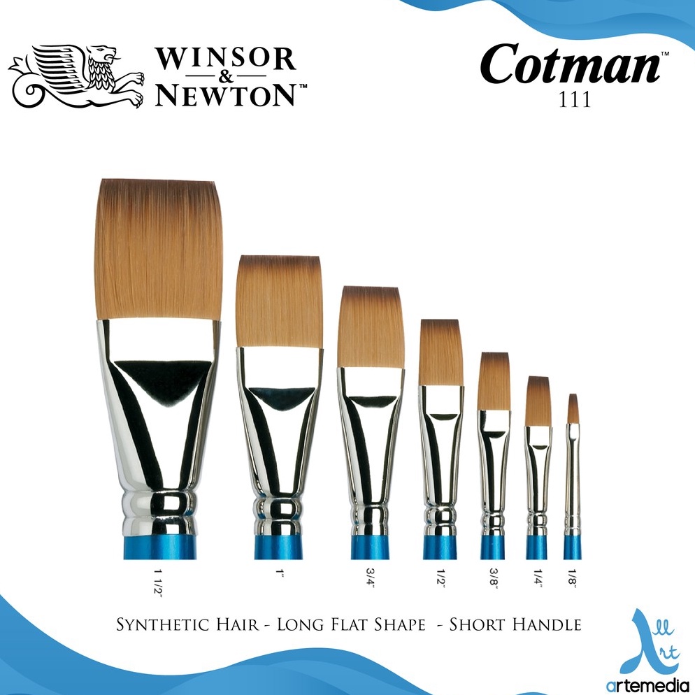 

[I9L] Kuas Lukis Winsor & Newton Cotman Series 666 One Stroke Synthetic Brush 70wws