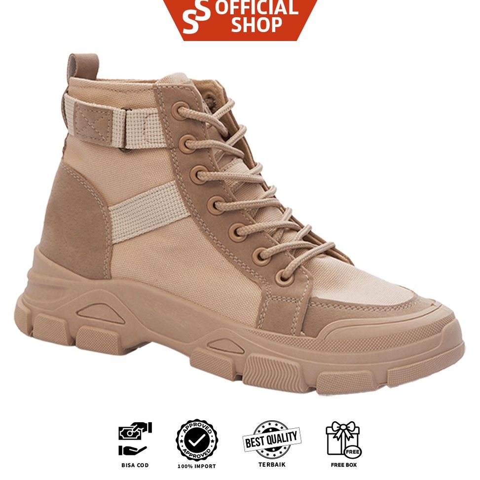 Tren Terbaru [ORIGINAL BER-HOLOGRAM] SNEAKYSHOES LIZZA SEPATU SNEAKERS BOOTS WANITA IMPORT D01