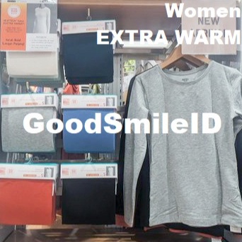 Promo Maxj8J3v SALE!! NEW 2023 Women HEATTECH Katun Extra Hangat Crew Neck Kaos Longjohn Wanita Leng