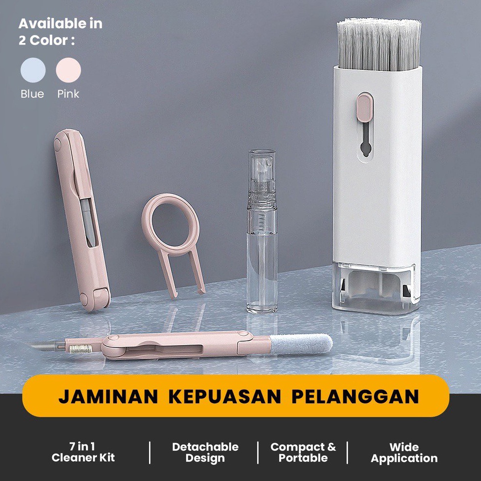 Terbaru.. Pembersih Keyboard 7 in 1 Multifunction Pen Cleaner for Earbud Smartphone Keyboard