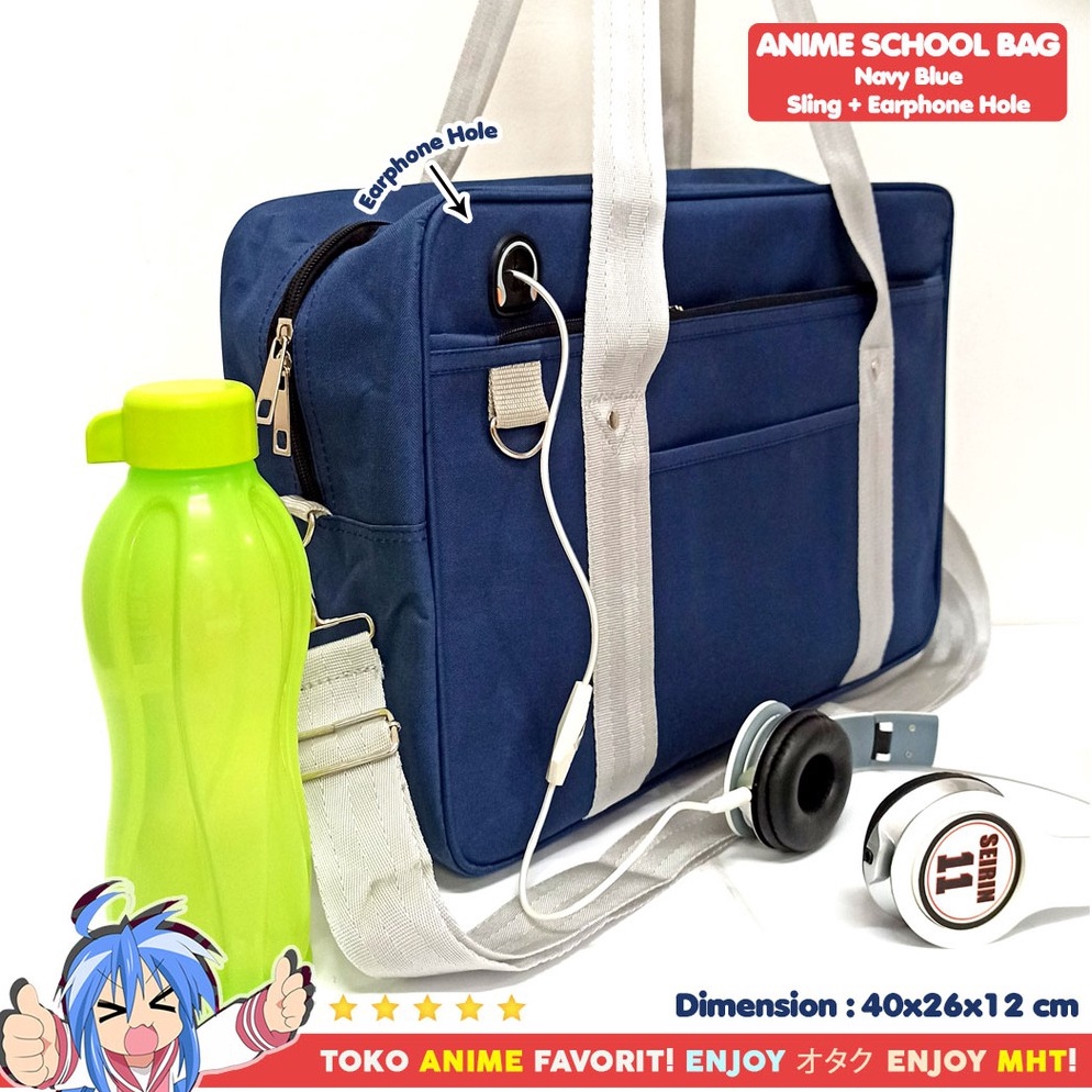 SALE Tas SMA Sekolah Jepang - Tas Anime - Anime Koukou Bag HQ Japanese School Bag
