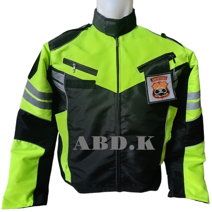 JAKET SENKOM HIJAU STABILO/JAKET LALIN