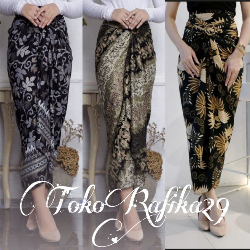 Realpict Rok lilit batik // Rok serut motif batik bawahan kebaya