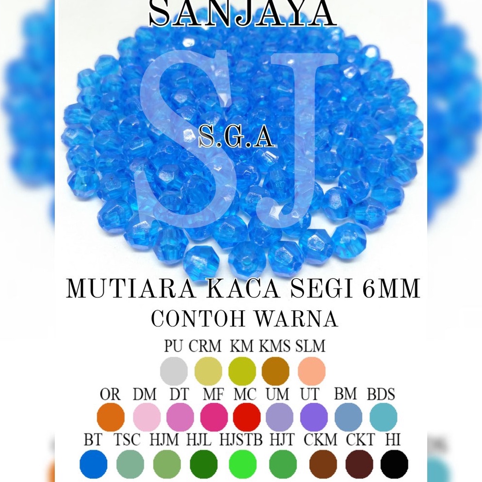 HARGA TERMURAH MANIK KACA / MOTE KACA / MANIK SEGI BENING / MOTE SEGI BENING / MOTE KACA SEGI BENING