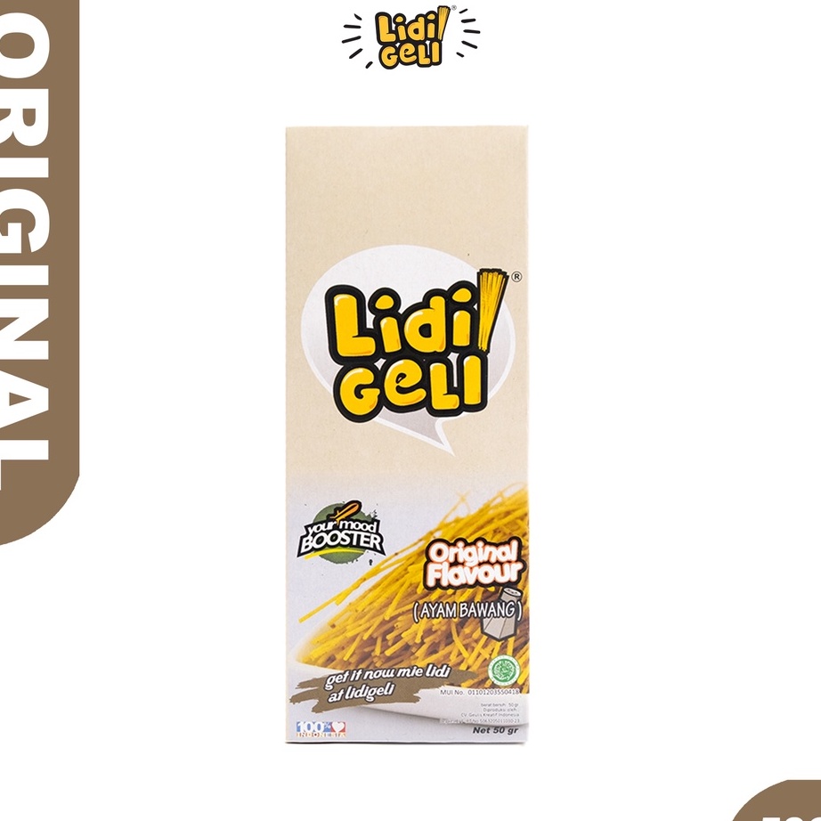 

Model Baru Lidi Geli - Mie Lidi Rasa Original 50gr Big Sale