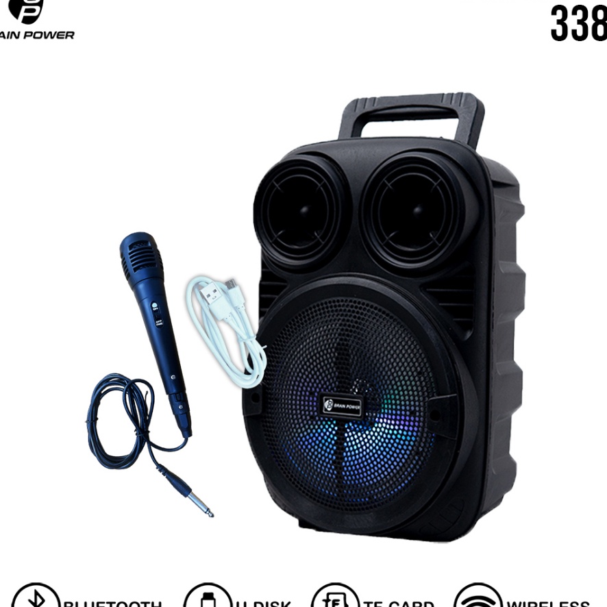 TrxY4k4J BRAIN POWER - KIMISO Speaker wireless Bluetooth  3381 Mini 6.5 inch Brain power