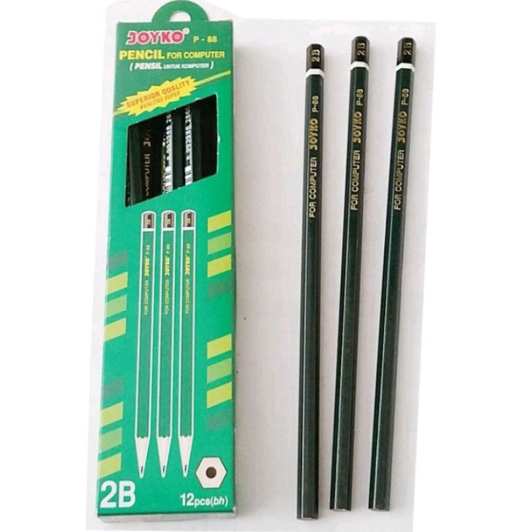 

[ PER LUSIN ] Pensil Kayu Joyko 2B - P-88 ❃COD