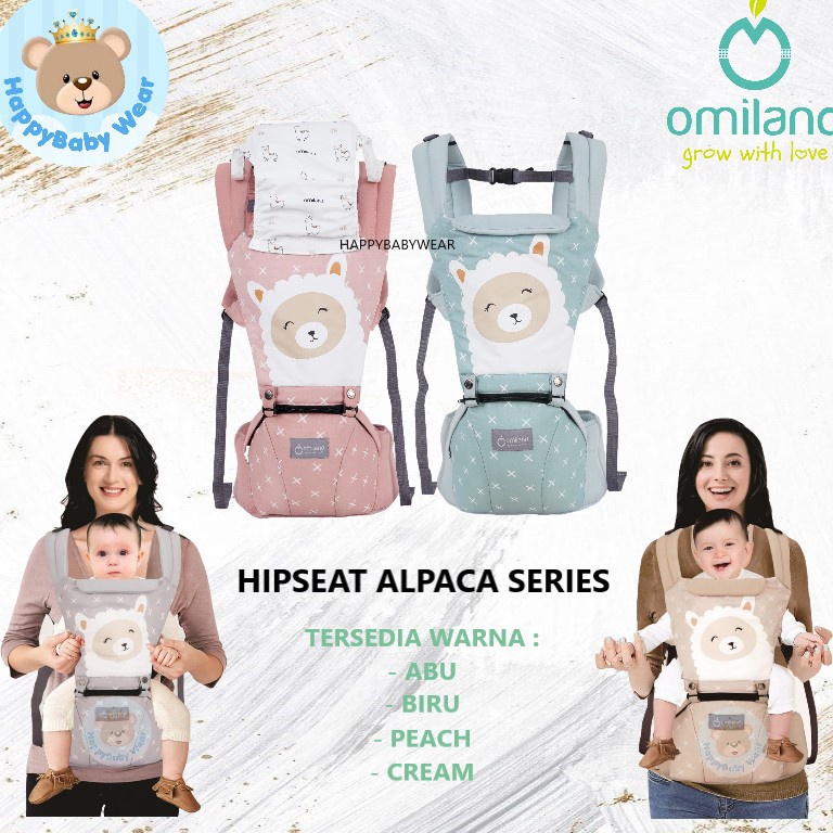 Sale Omiland Gendongan Hipseat Alpaca Series | Omiland Gendongan Bayi Depan Alpaca Series