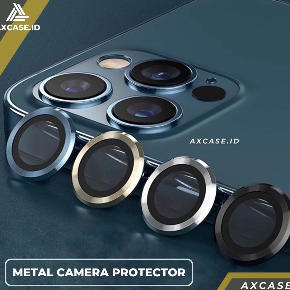 Terkini Ring Kamera iPhone 11 12 13 PRO MAX MINI Tempered Glass Lens Camera Pelindung Lensa Kamera (