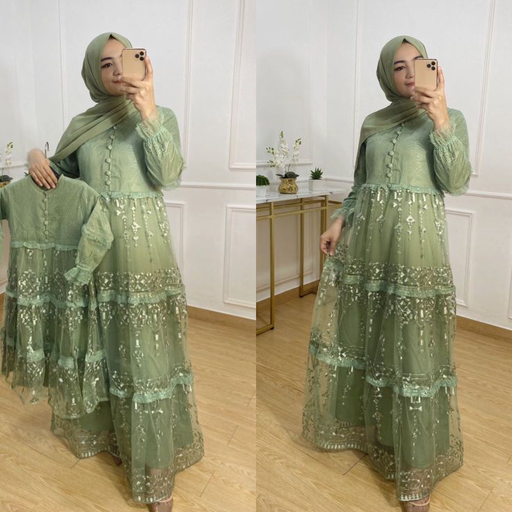【Terbaik..【 gamis pesta gamis couple ibu dan anak baju couple keluarga terbaru