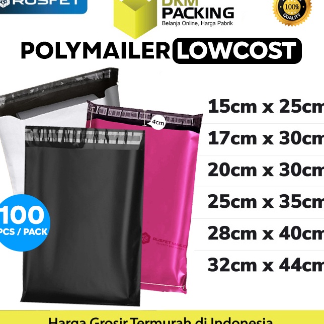 

Pasti Murah✱ Plastik Polymailer PACK LOW COST Amplop Packing Polimailer RUSFET H40 ✸