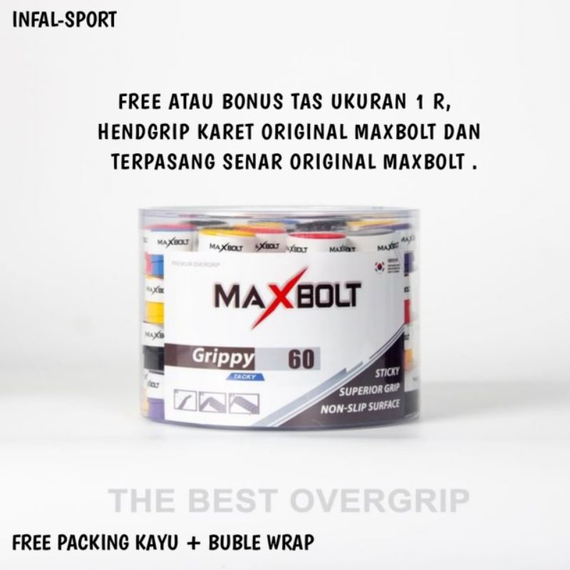 Raket Badminton Original Maxbolt Nezer X19 30 lbs (Bonus Tas + Grip)