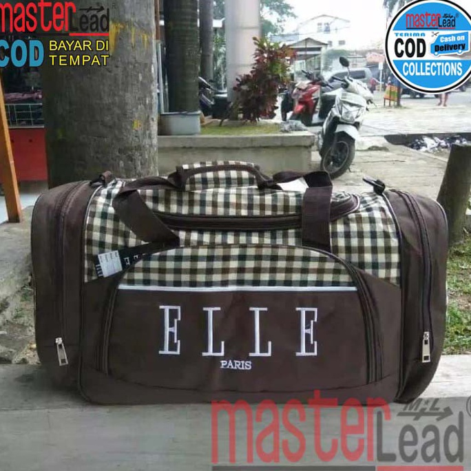 ￣ Ay Travel Bag Elle Duffle Bag Tas Pria Wanita Tas Pakaian Multifungsi Tas pakaian elle besar Olahr