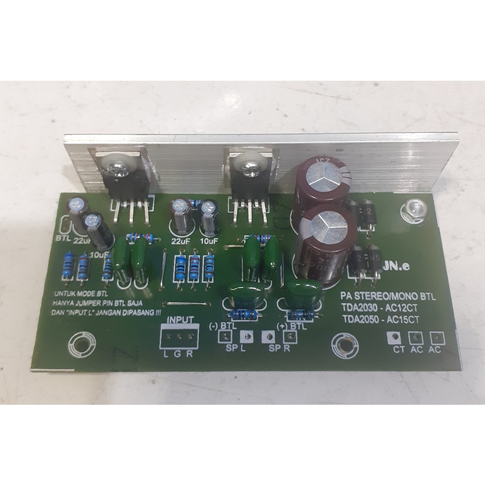 ¯ KIT POWER AMPLI STEREO/MONO BTL TDA 2050 SIMETRIS SUPPLY q Murah ¢.