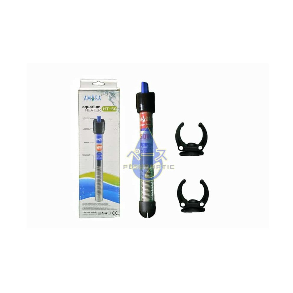 TERMURAH pemanas penghangat air aquarium akuarium heater amara 50watt 50 watt amara ht50 ht 50