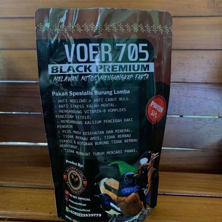 MURAH Voer 705 black premium 110gr