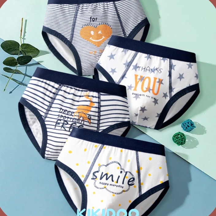 Terkini Kikidoo Brief Celana Dalam Katun Anak Cowok Import Premium NT014 BAL50 ❅