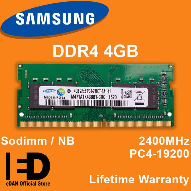 SALE RAM DDR4 4GB PC4 2400R SODIMM LAPTOP NOTEBOOK NETBOOK SODIM 4G Termurah