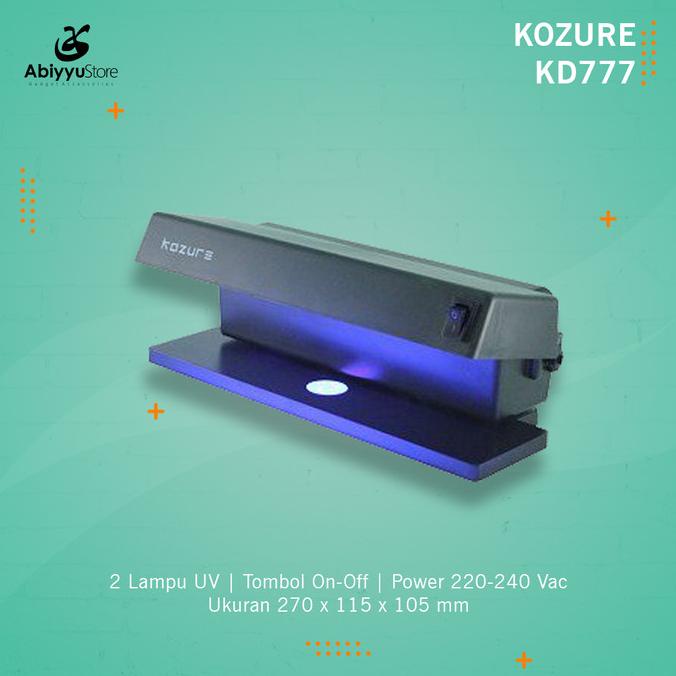 Terbaik Alat Deteksi Uang Palsu Lampu Uv / Money Detector Kozure Kd-777 Limited Edition