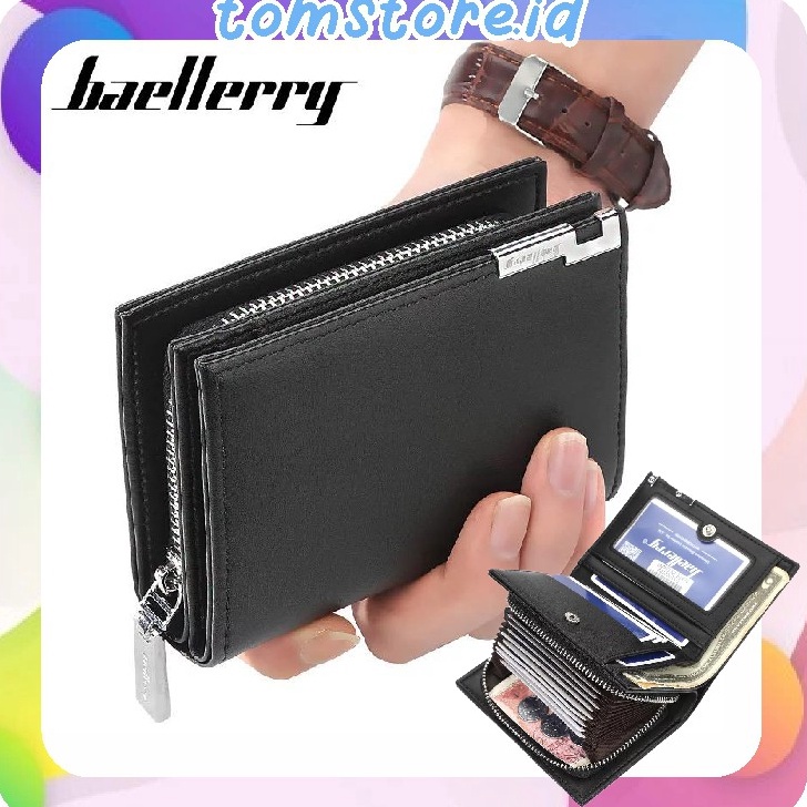 READY TOMSTORE.ID D025 Dompet Lipat Baellery Wanita Pria Kulit Panjang Fashion Murah Import COD