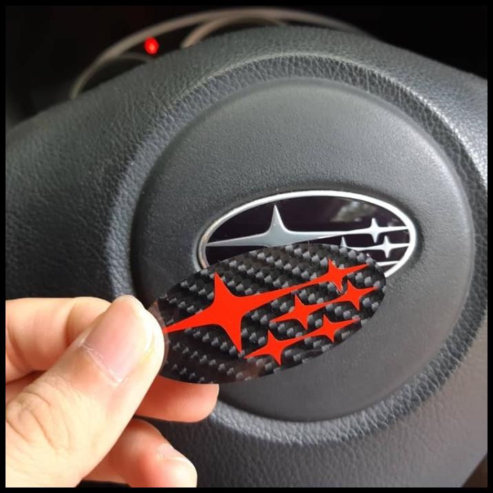 TERMURAH STIKER OVERLAY EMBLEM SETIR SUBARU